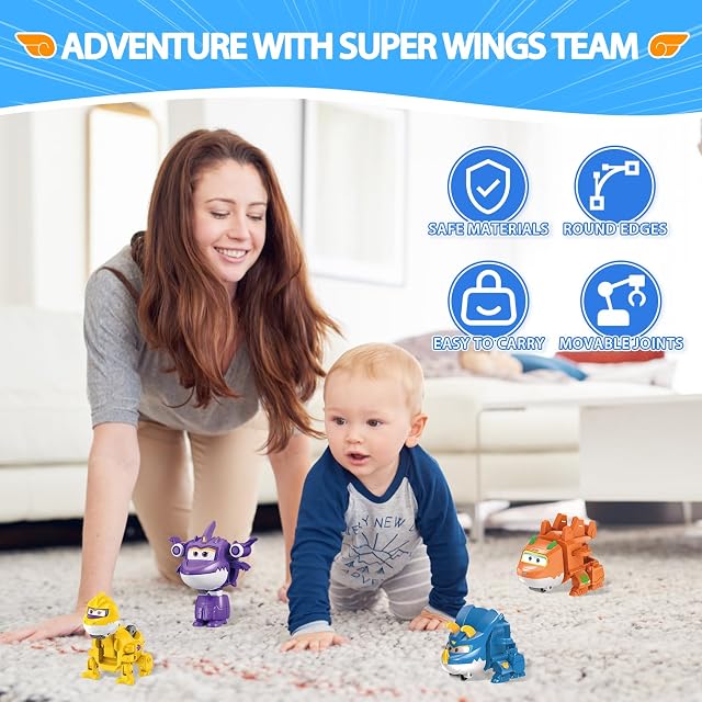 Foto 4 de 6 de Super Wings Figuras Transformables Pack de 4