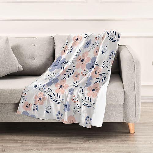 Miniatura 5 de Spring Flowers Small Floral Sofa Throw Blanket Spring Bed Blanket Comfy Cozy Throws 60"x90" for Office, Home Decor, Car Ultra-Soft Sofa Throw Blanket