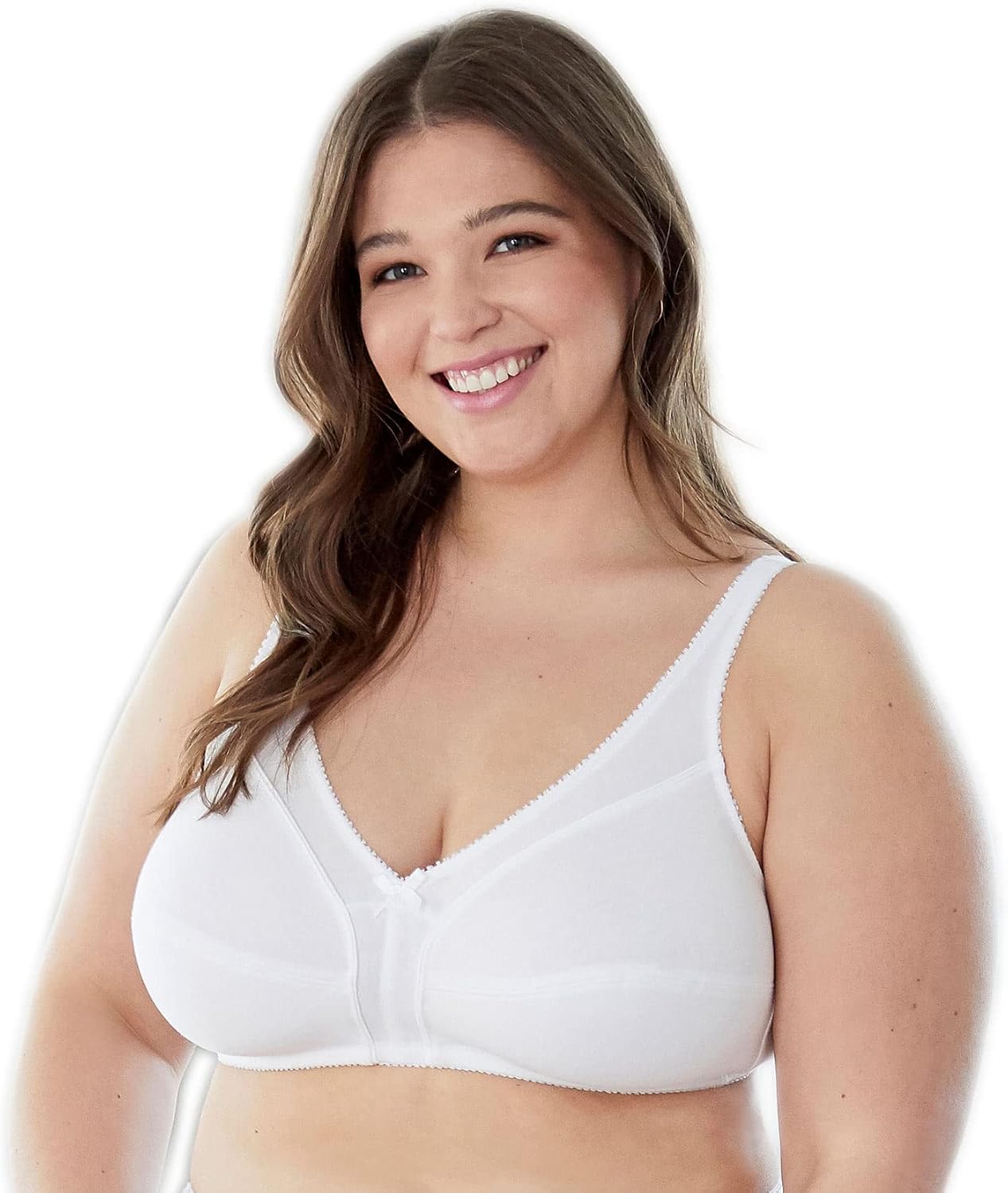 Bestform Womens 5006825 Comfortable Wireless Cotton Bra with Unlined Seamed Cups - Image 3