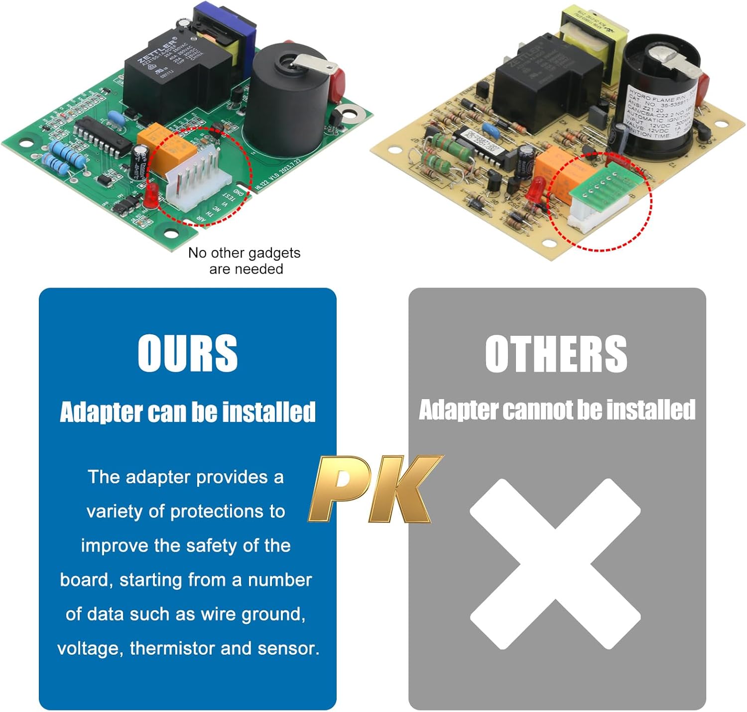 31501 33488 33727 RV Gas Furnace Ignition Circuit Control Board Compatible with Atwood & Dometic RV Hydro Flame Furnace Ignition Board 7912-II 7916-II 7920-II 8012-II 85-I/II/III/IV 8900-I/II/III