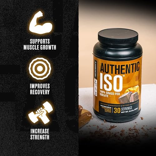 Vista 19 de Jacked Factory Auténtico polvo aislado de proteína de suero ISO, bajo en carbohidratos, proteína de construcción muscular sin OMG sin rellenos