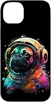 Vista 15 de Pug Astronaut Dog Funny Outer Space Colorful Cosmic Explorer Case for iPhone 16