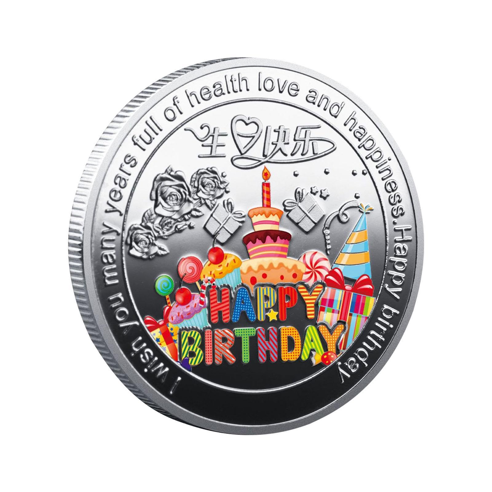 Amazon.co.jp: お誕生日おめでとう記念コイン - メタル祝福コイン