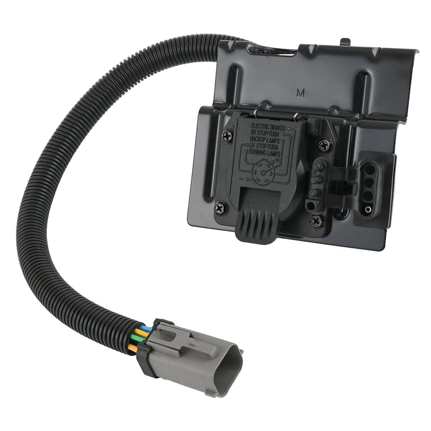 4 & 7 Pin Trailer Tow Wiring Harness Plug, Wiring Harness Hitch Connector Assembly Compatible with 1999 2000 2001 Ford F250 F350 Super Duty. Replaces# ‎YC3Z-13A576-CA