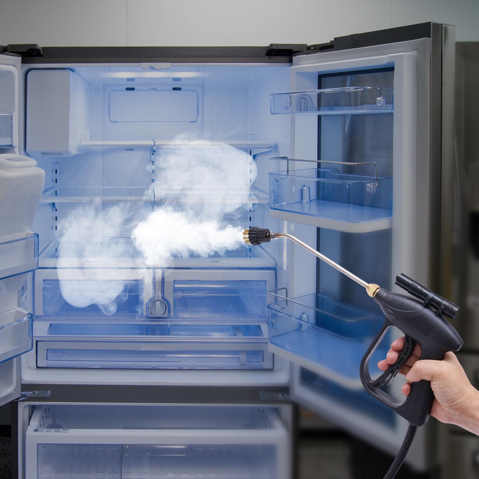 Commercial High Pressure Steam Cleaner 1600W Oil Dust Removal Cleaning Machine 110v