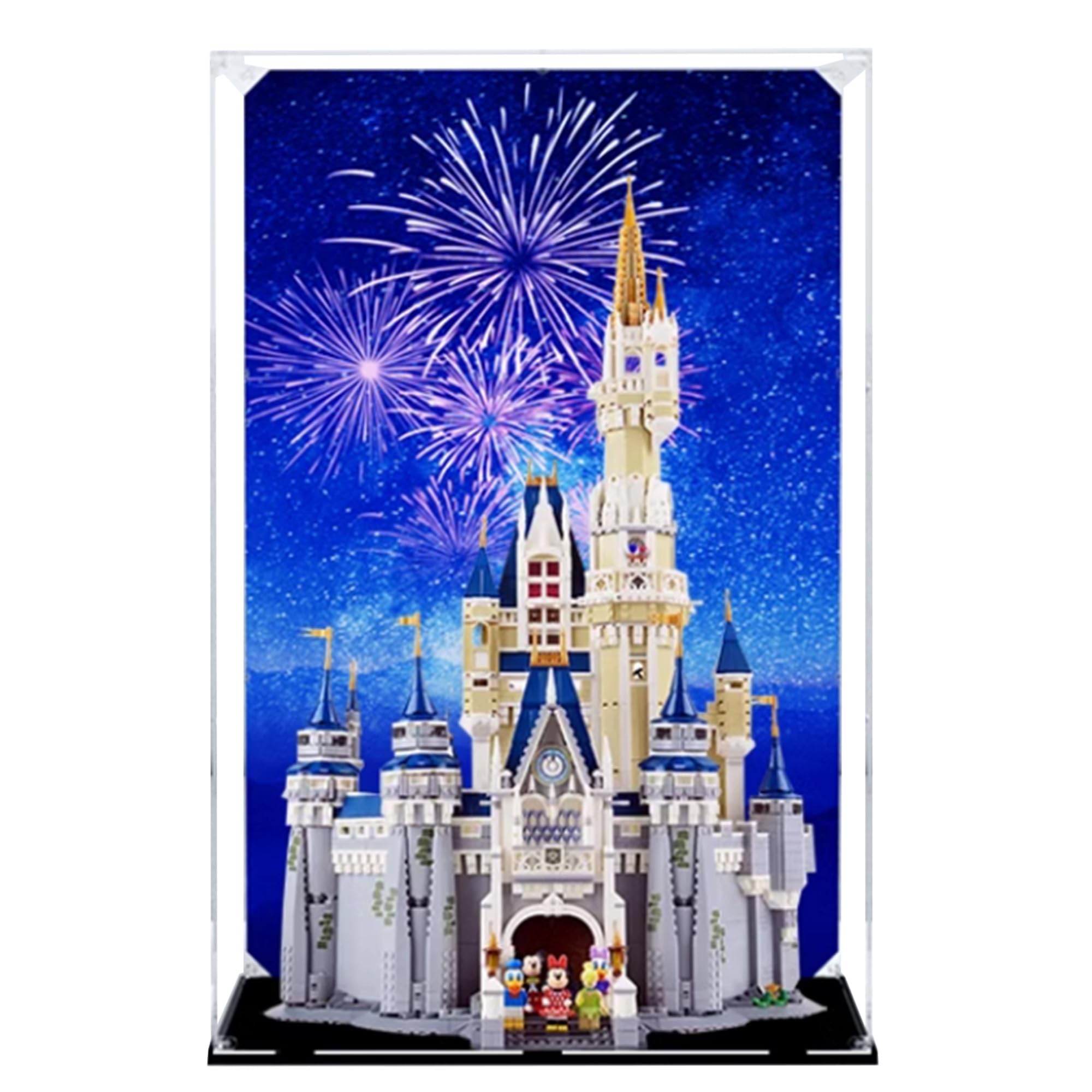 Qixindgyh Clear Lego 71040 Castle Building Set Display Case, Dust-Proof Case