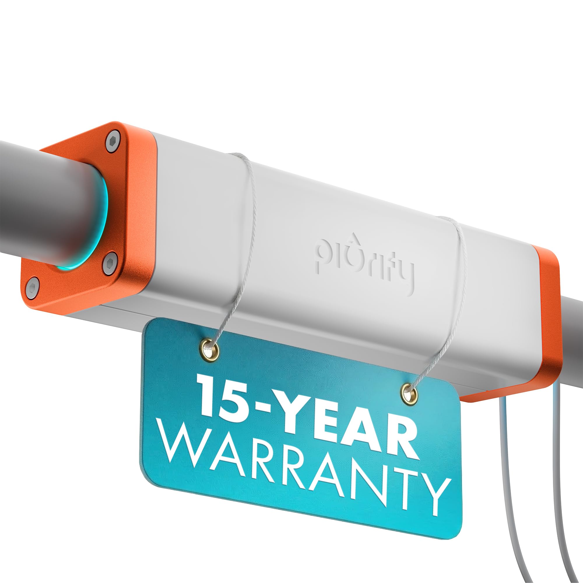 PIURIFY Over-Pipe - Sistema electrónico de descalcificación de agua para toda la casa, dureza moderada a alta, hasta 15 GPG/250 PPM, alta potencia de 168 V, sin sal, apto para inquilinos, cero