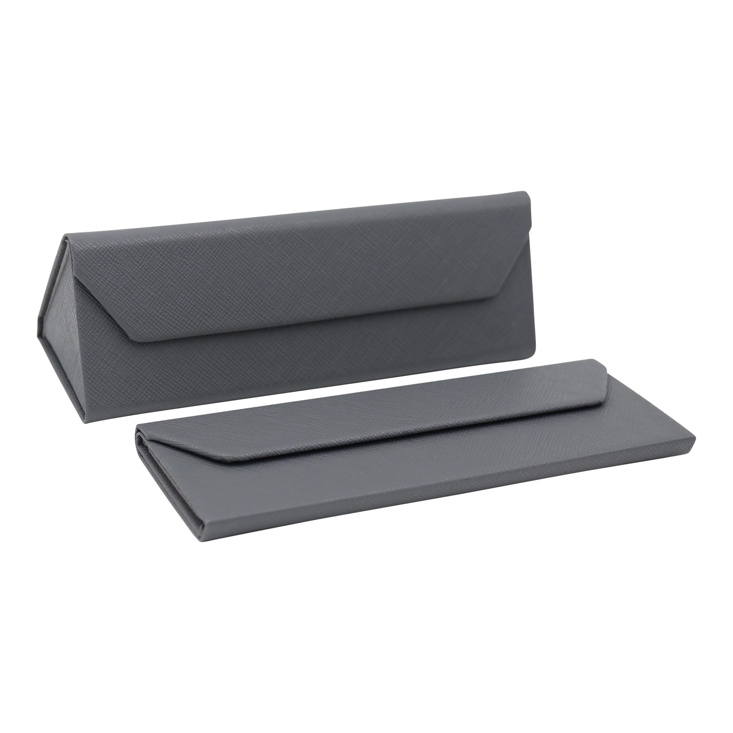 Real Sic Glasses Case for Men and Women - Magnetic Folding Hard Shell Sunglass Holder - Inspired by Solid Color