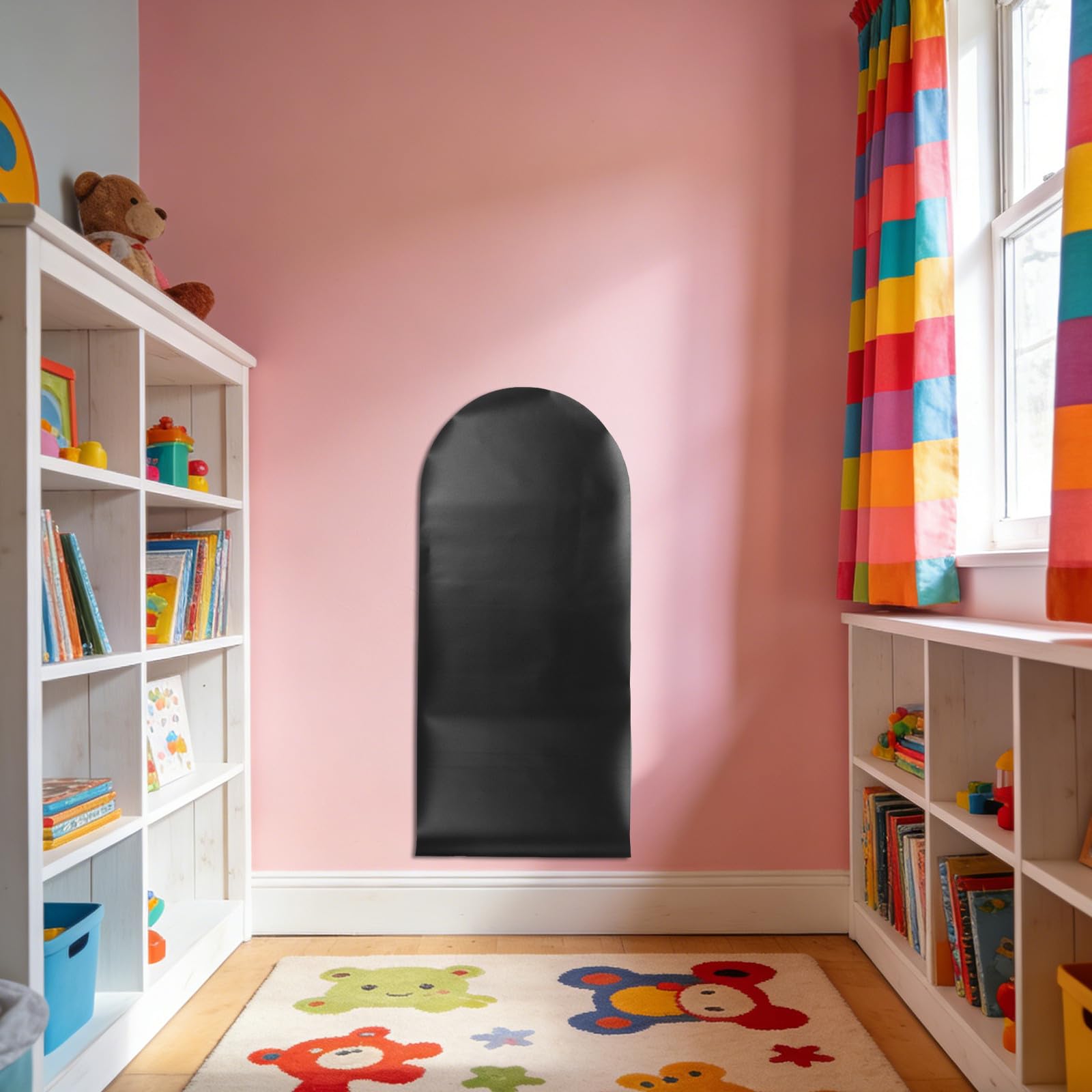 DOITOOL Pizarra Magnética Adhesiva para Pared en Forma de Arco, Flexible para Escribir, Material Plástico Respaldo Autoadhesivo Adecuado para Decoración Infantil Hogar