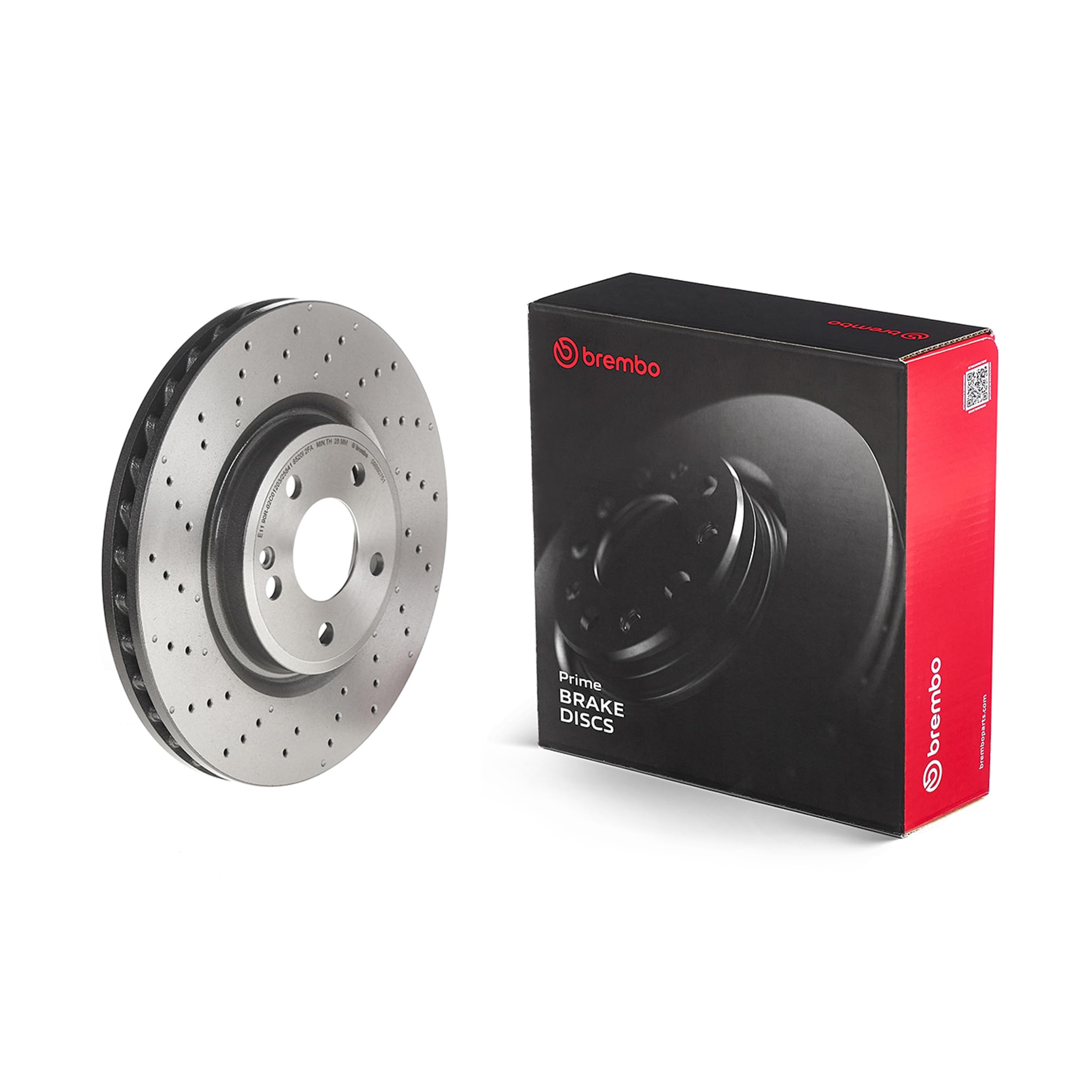 Brembo 09B80751 Discos de Freno con Recubrimiento UV, Set de 2
