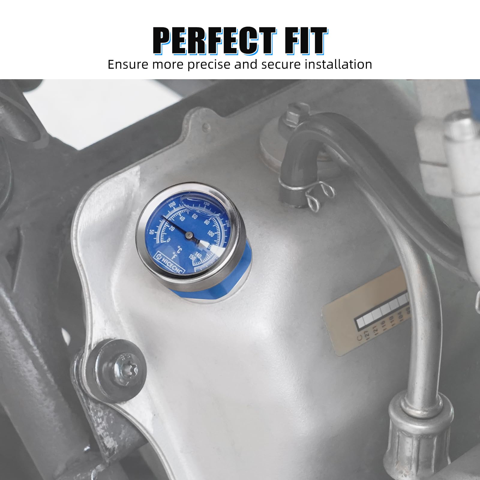 NICECNC Oil Temperature Gauge Compatible With Yamaha Raptor