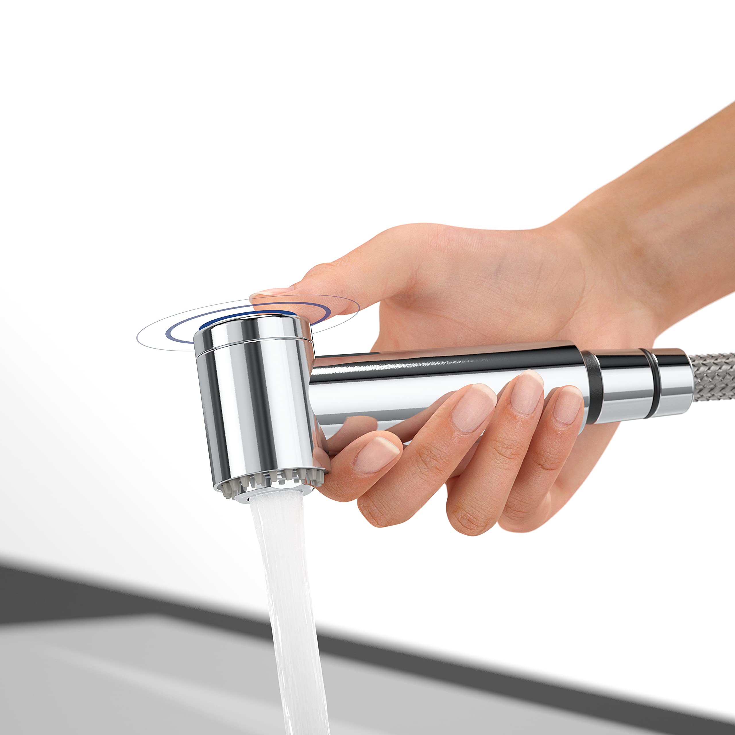 Villeroy & Boch VB-9272 00 LE, Grifo para fregadero de cocina COMO SWITCH, Polished steel