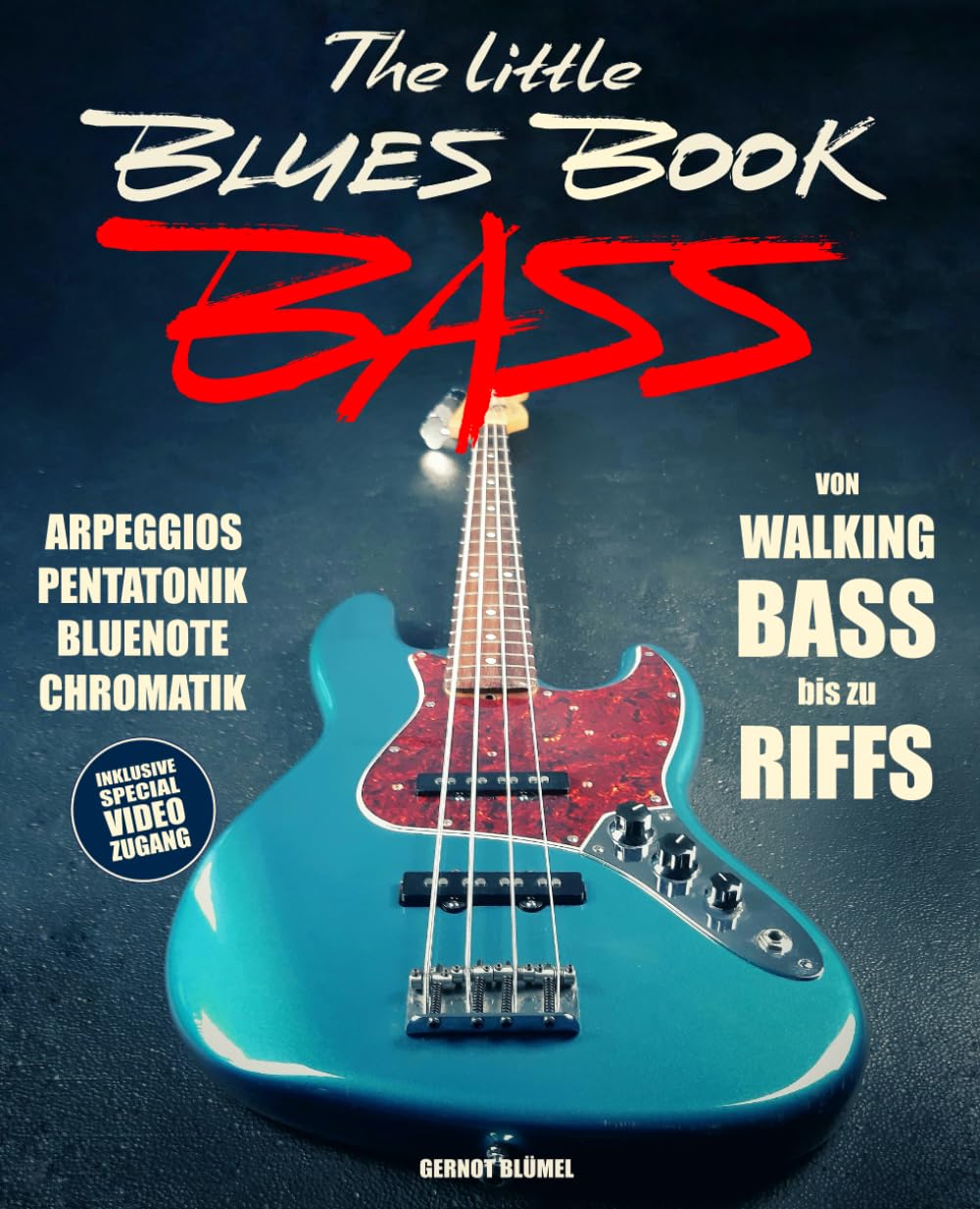Livre de basse blues avec 20 leçons et vidéos en ligne