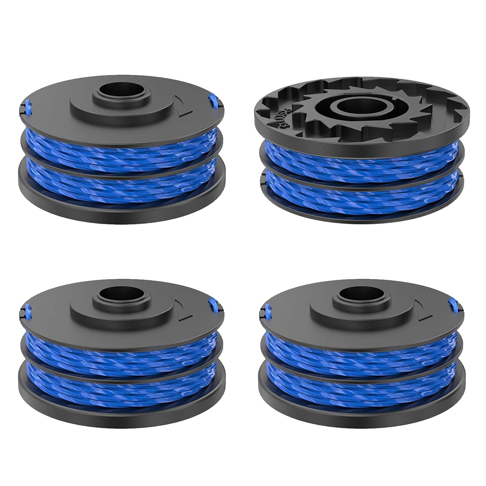 4 bobinas de repuesto para recortadora de bordes compatibles con Ryobi RAC123,bobina de hilo para recortadora Ryobi RLT4027, RLT4125, RLT5027, RLT6030, RLT5127, RLT6130-5132002670(4 carrete)