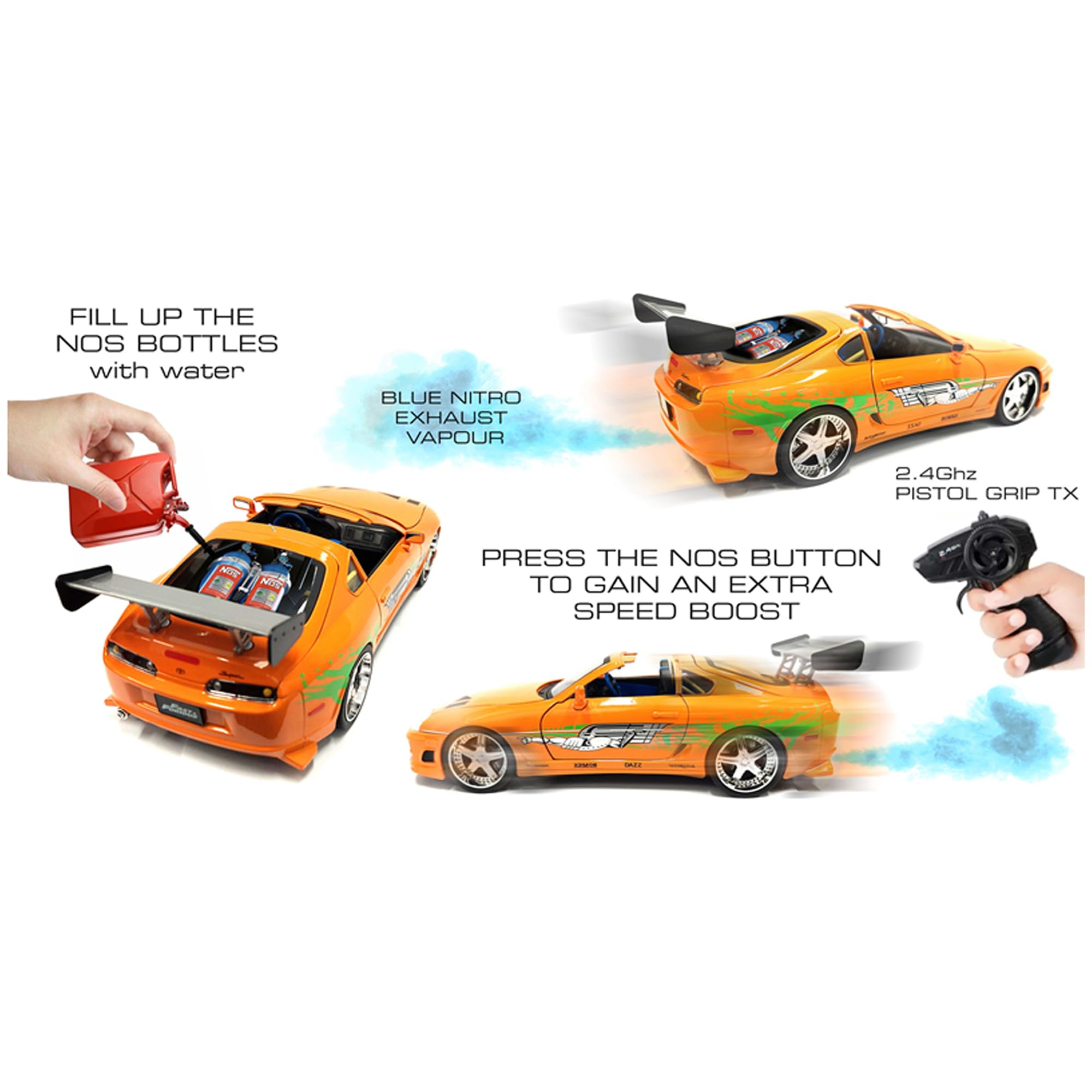 Jada Toys Fast and Furious RC Car Nitro Powered Vapor - Brian's