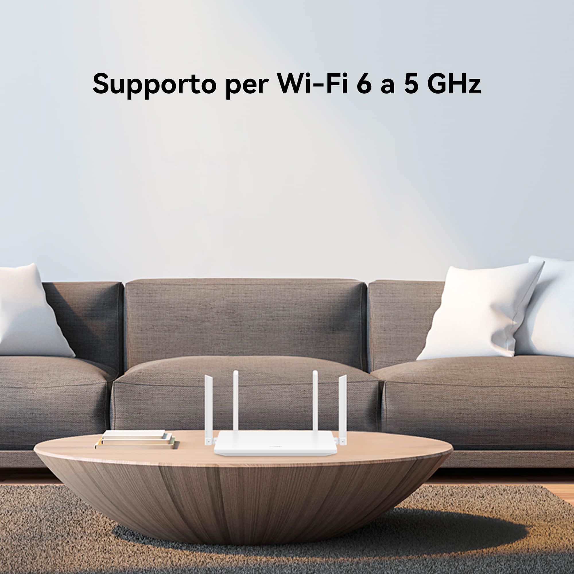 HUAWEI WiFi AX2 NEW, Wi-Fi 6 5 GHz Fino a 1.500 Mbps, Copertura Visualizzata,Risoluzione dei Problemi con un Clic,Controllo Parentale Completo, Punti d'accesso a Adattamento Automatico WAN/LAN, Bianco