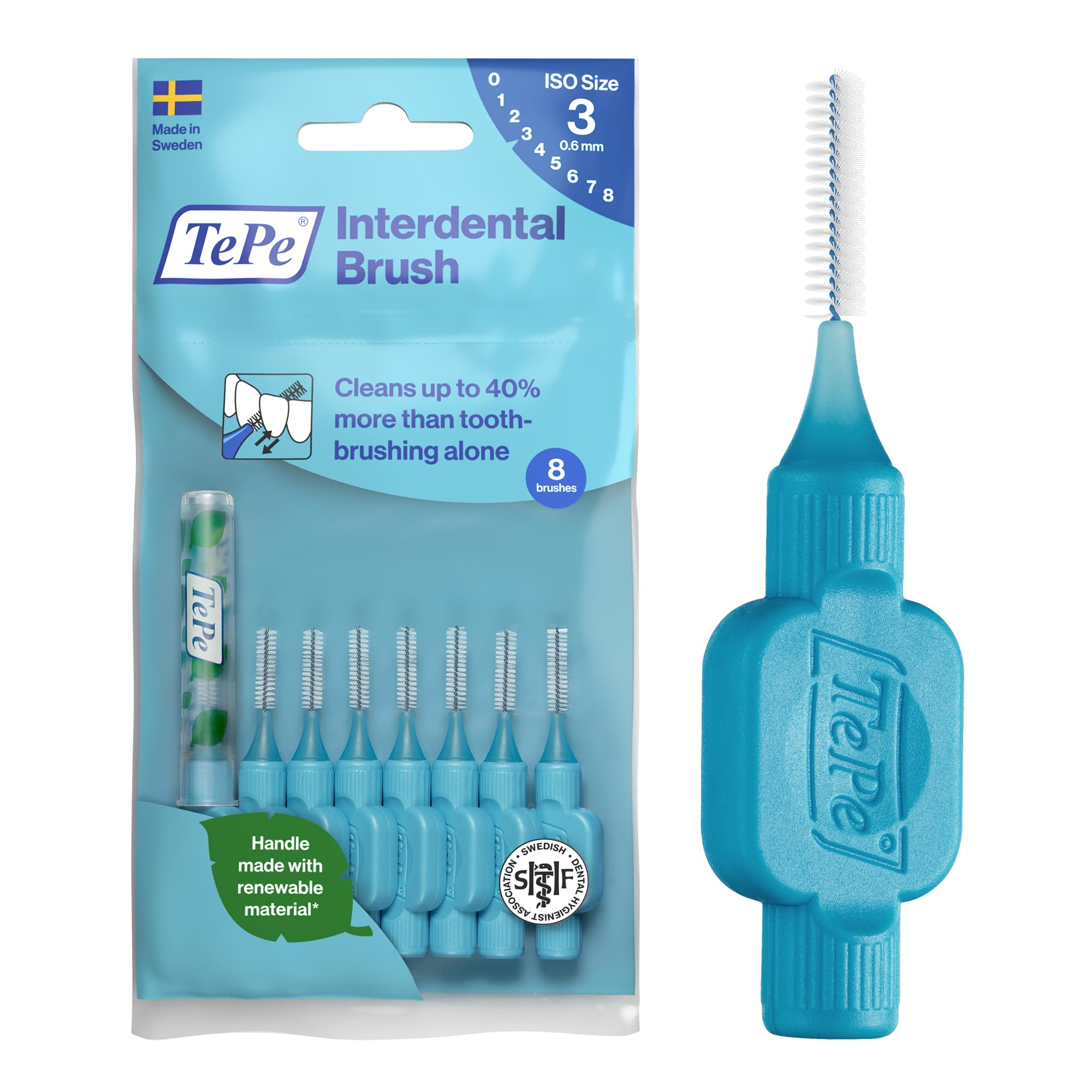 TEPE Interdental Brushes (Blue 6mm 8's)