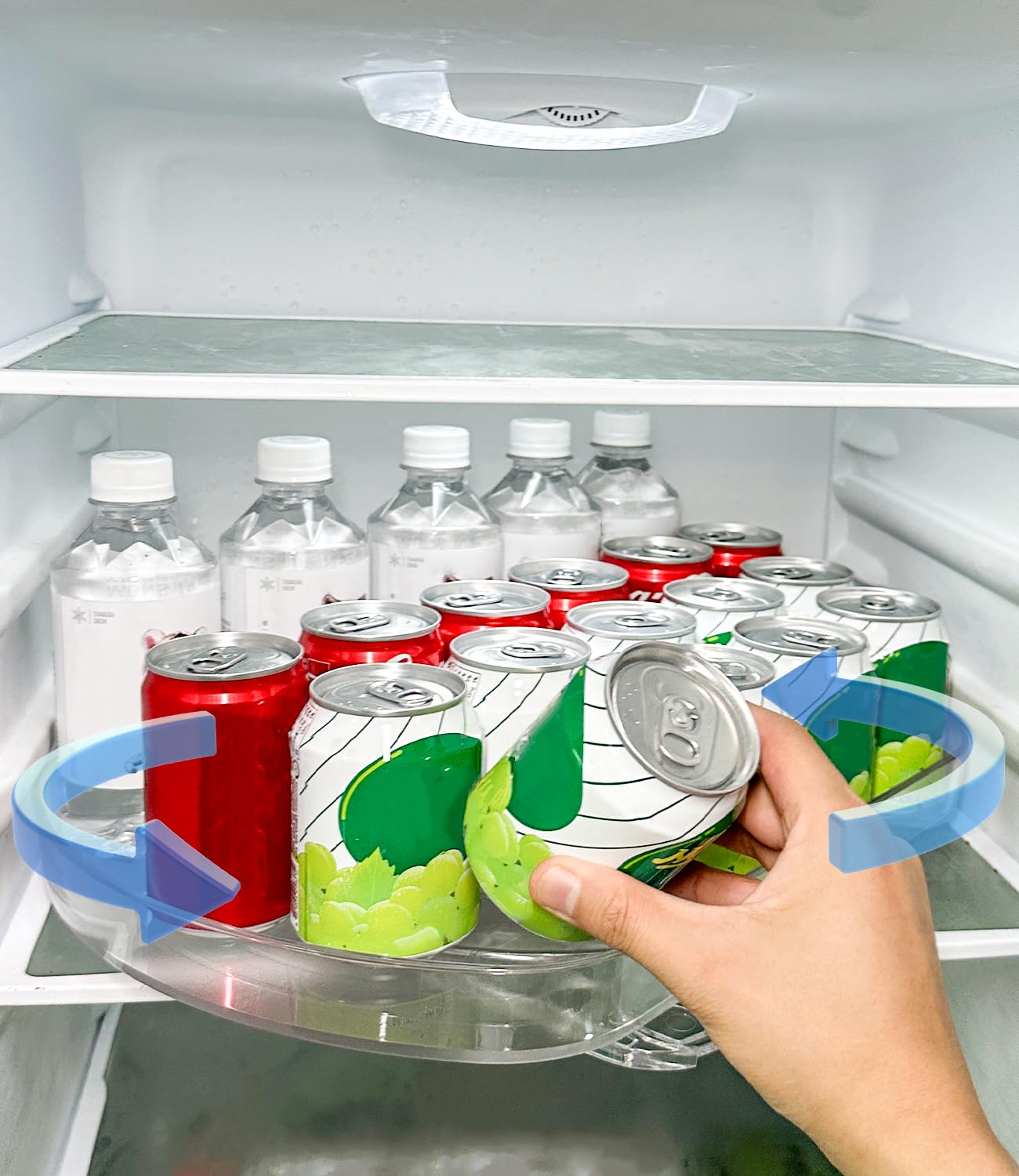 Honeier Plateau Tournant Pour Réfrigérateur, Lazy Susan à 360° Rotative