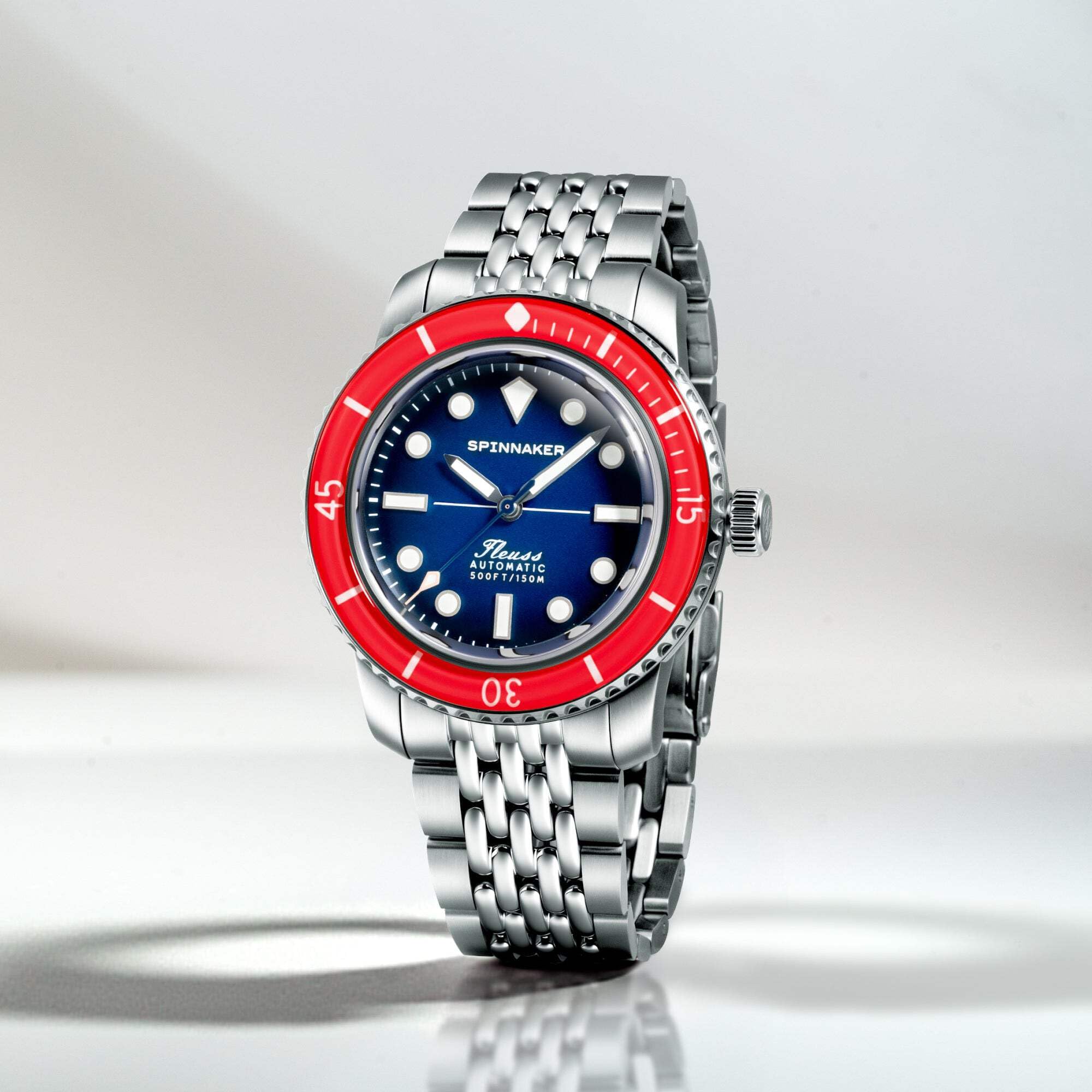 Spinnaker Reloj automático Fleuss 40 de 40 mm para hombre con pulsera de acero inoxidable sólido SP-5133