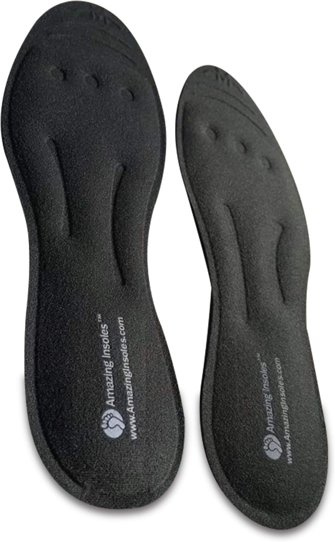 Liquid Massaging Orthotic Shoe Insoles - Foot Pain Relief and Arch Support - Glycerin Filled - Shock Absorbing Foot Massage for Plantar Fasciitis - Men's 9.5-11