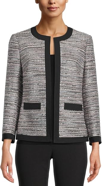 anne klein open front blazer