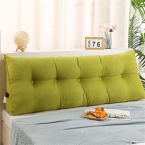 Miniatura 7 de Almohada triangular para cabecero, cojín triangular de color sólido, almohada de cuña de soporte de posicionamiento grande para sofá cama con funda