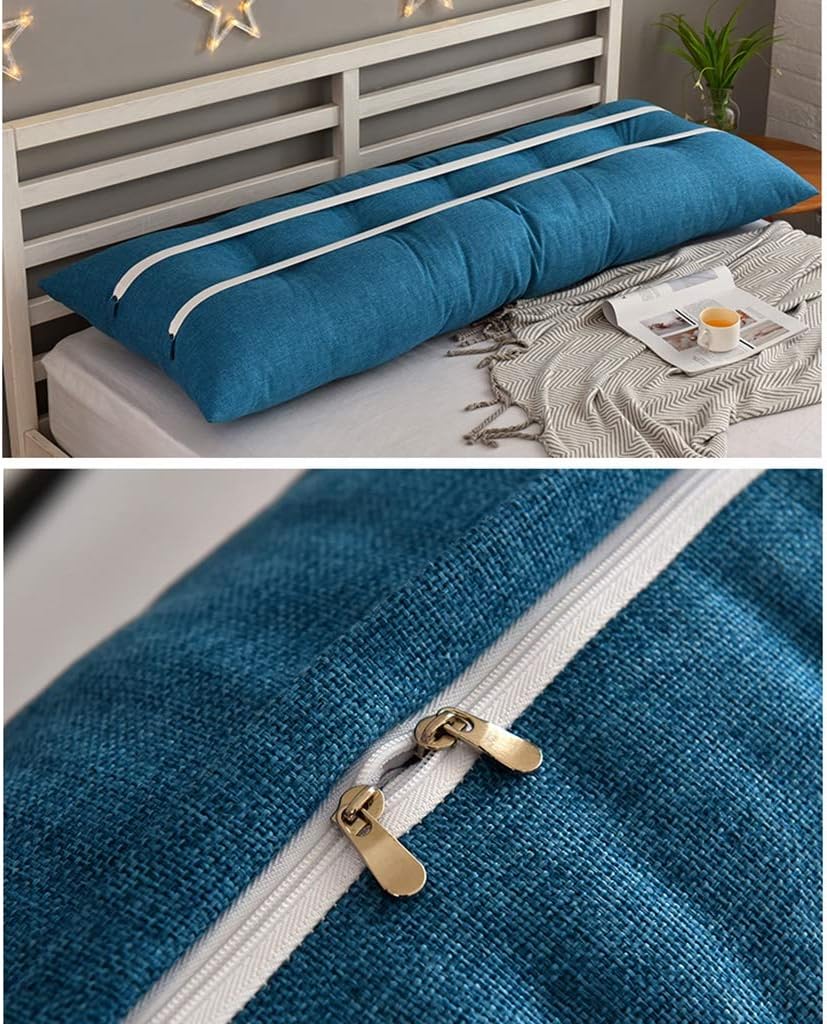 Triangular Wedge Cushion for Sofa Bed Headboard Backrest Positioning Support Neck Pillow Reading Pillow Lumbar Pad with Removable Cover (Color : B, Size : 150cm)