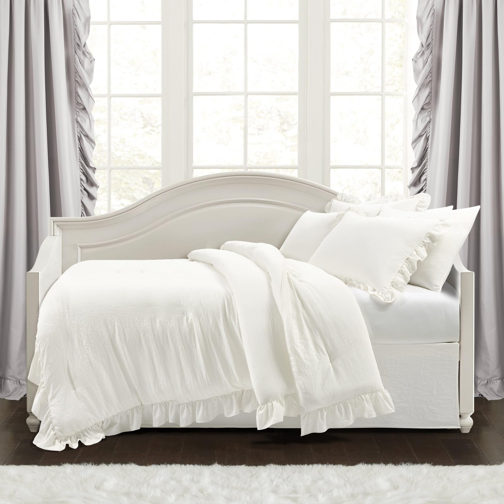Amazon.com: Lush Decor Reyna Ruffle Daybed 6 Piece Set 68