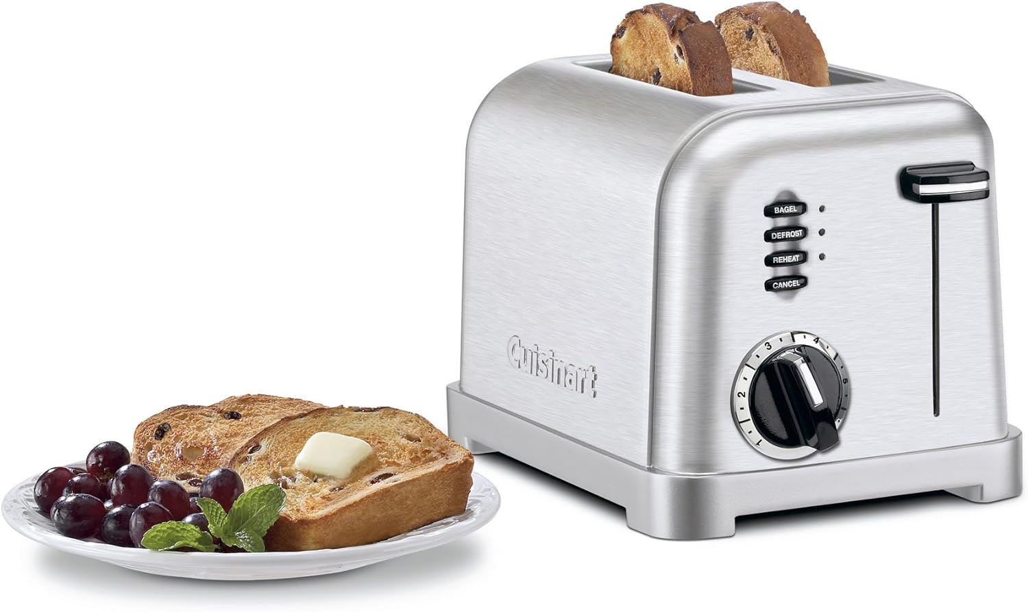 Cuisinart CPT-160P1 Metal Classic 2-Slice Toaster, Brushed Stainless: Home & Kitchen