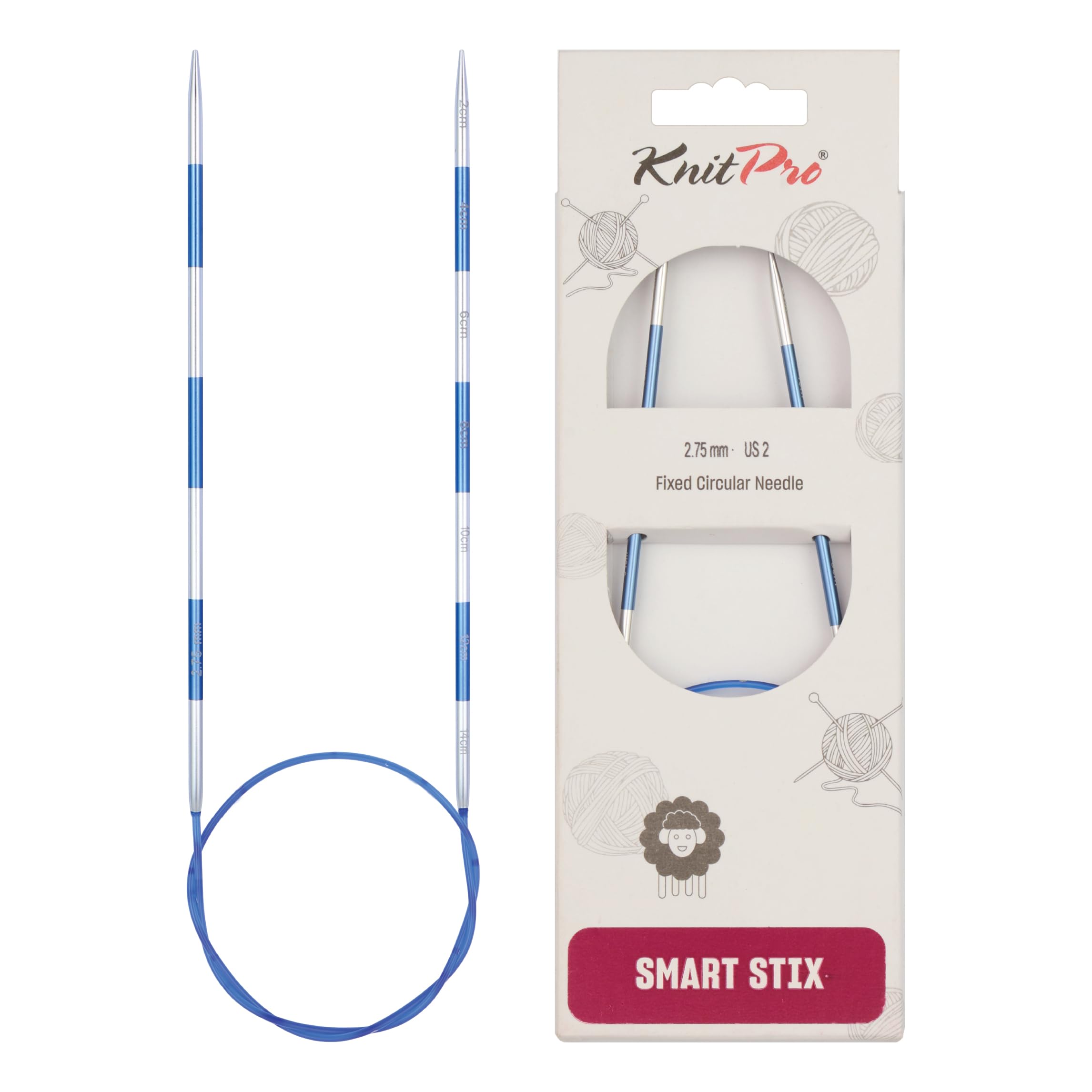 KnitPro Smartstix Fixed Circular Needles 24" (60cm) | 2.75mm