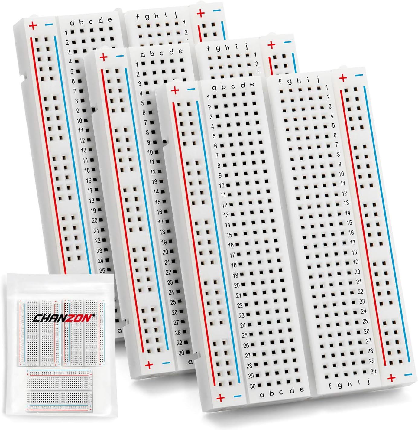 3pcs 400 Tie Points breadboard
