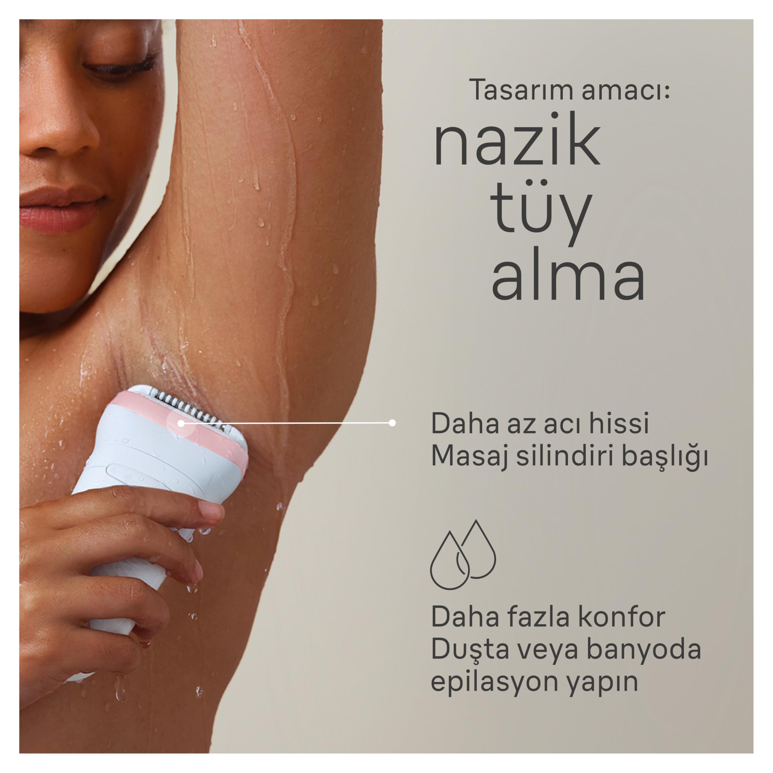 Braun Silk·épil 7 Wet & Dry Epilierer SE7‑060 - 40 Pinzetten, SmartLight, wiederaufladbar, für empfindliche Haut, inklusive Scherkopf, Trimmerkappe, Reinigungsbürste - Haarentfernung für Beine, Arme