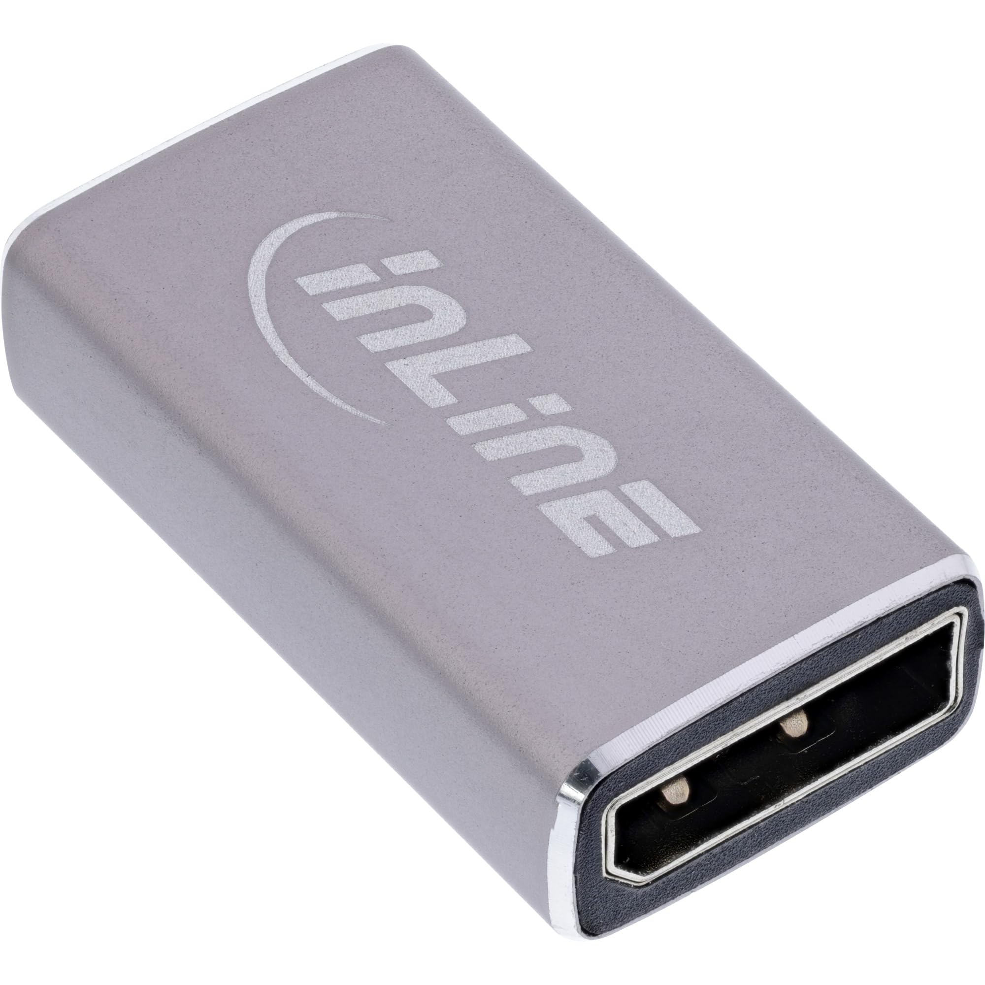 InLine DisplayPort 1.4 Adapter, DP Female to DP Female Compact 8K UHD Extension Adapter for Monitors, PCs and Graphics Cards, 17291A