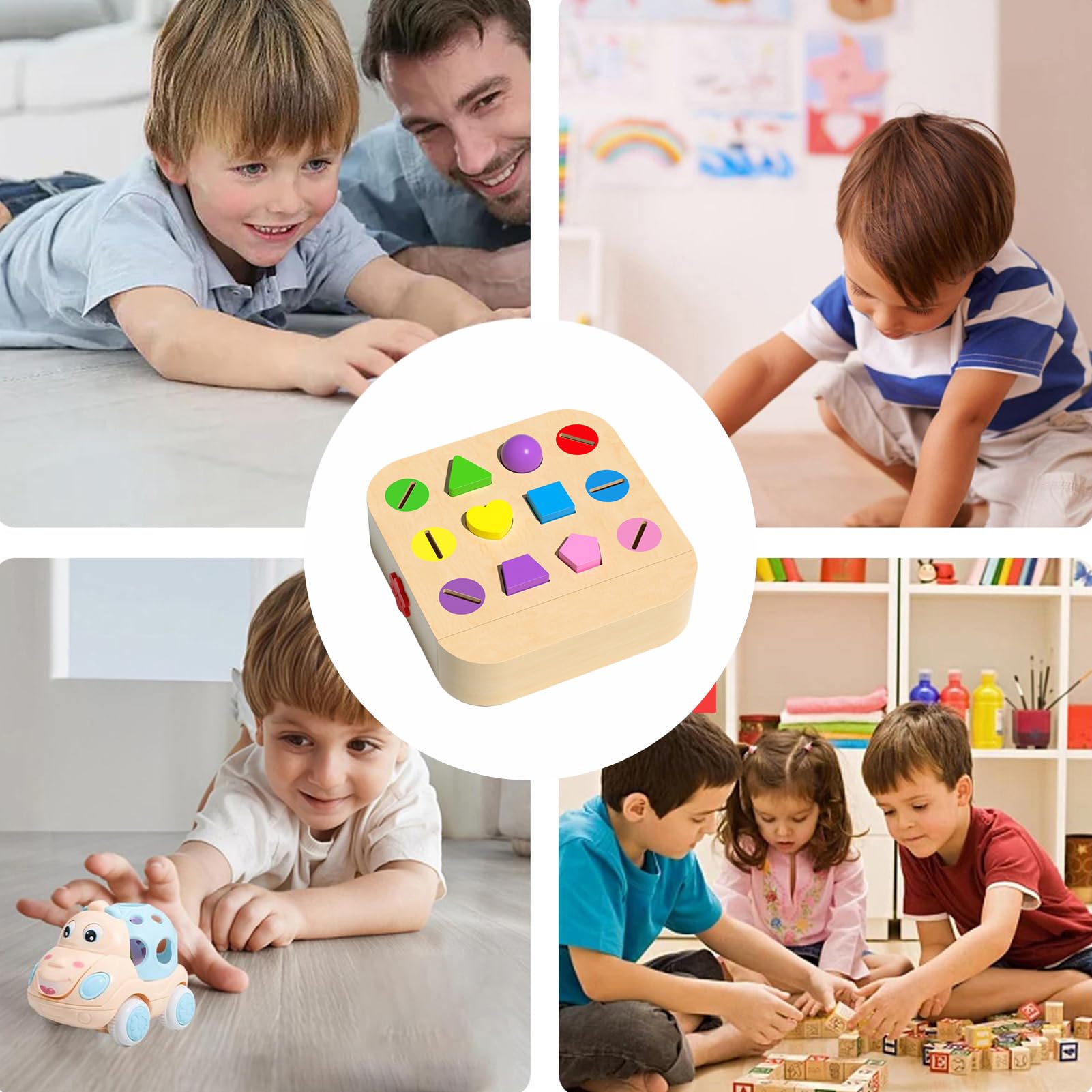 Juguete Clasificador De Formas Para Bebés Juguete de Emparejar Formas de