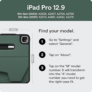 Amazon.com: ZUGU Case for iPad Pro 12.9 Case 5th / 6th
