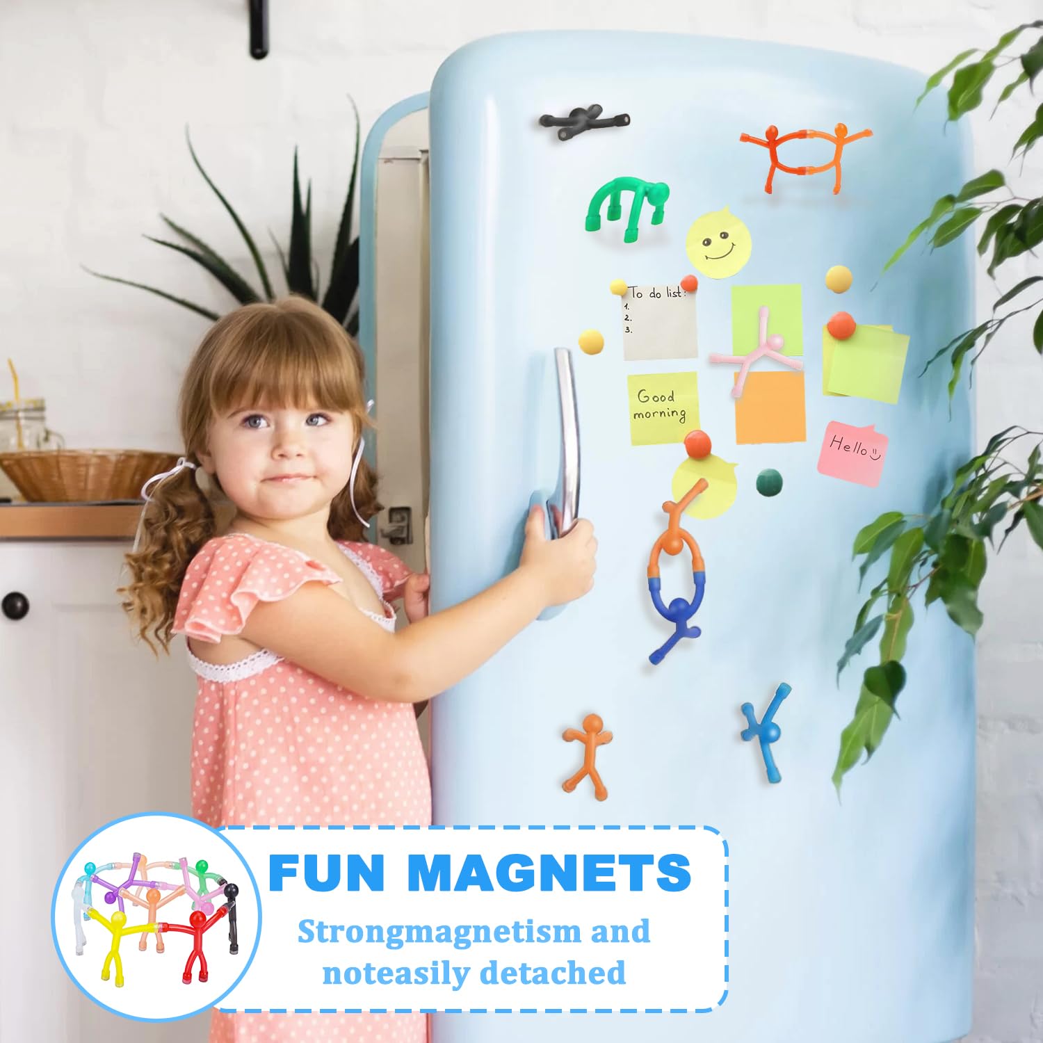 Set De 10 Juguetes Magnéticos Mini Man De Silicona Translúcida – Colores Variados, Ideales Para Viajes, Nevera Y Oficina