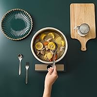 Vista 5 de Colador microporoso de acero inoxidable 304, gran capacidad de 4.5 cuartos de galón con tazón de mezcla para lavar verduras, frutas y arroz