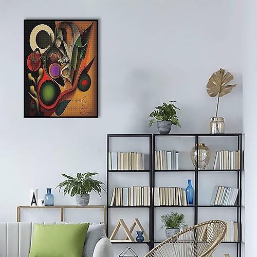 Miniatura 5 de Kits de pintura de diamantes para adultos, pintura abstracta geométrica para manualidades, arte de diamantes 5D para decoración de pared del hogar,