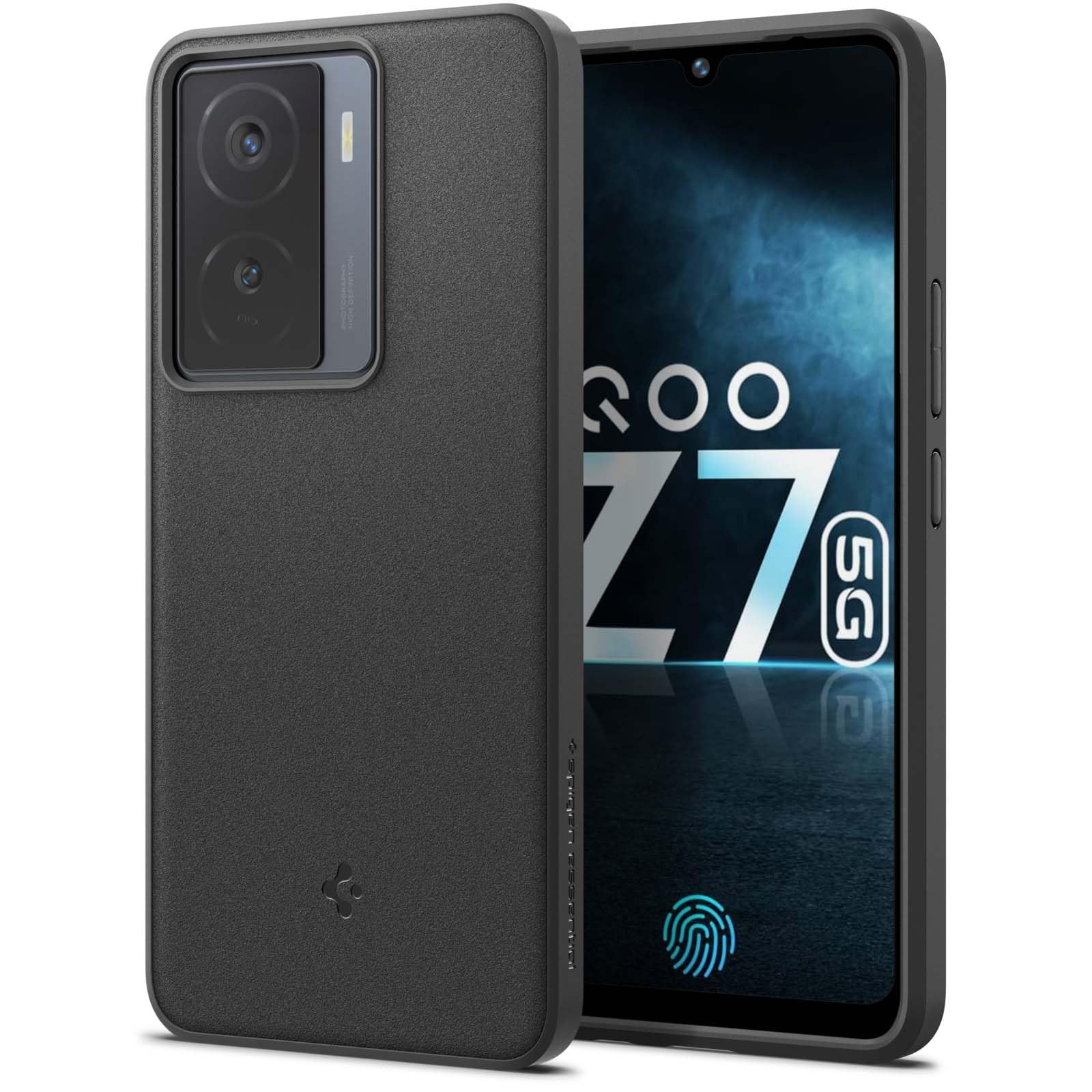 Spigen Essential Sand Blast Back Cover Case Compatible with iQOO Z7 5G / iQOO Z7s 5G (TPU | Matte Black) (B0CF11RSZH) Amazon Price History, Amazon Price Tracker