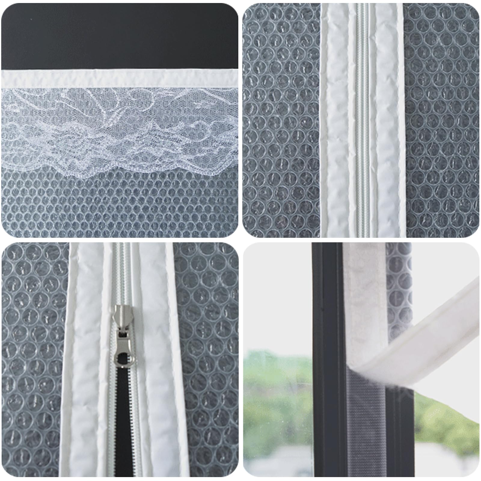 Kit Pellicola Isolante Per Finestre Traslucida – Termica, Impermeabile, Antipolvere E Antivento, Con Nastro Adesivo, Taglia 125x155 Cm (Personalizzabile)