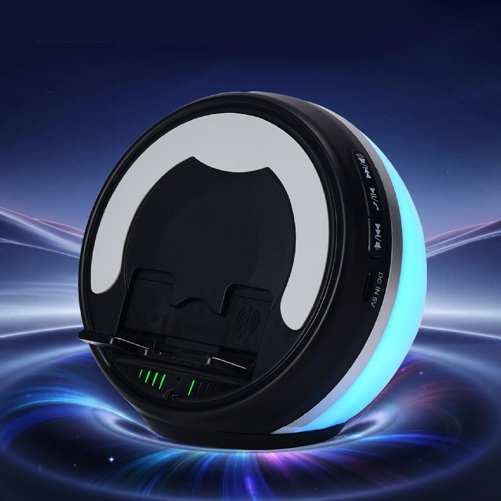 SIXRUN Casse Wireless Induttive con Bluetooth 5.3, Supporto per Telefono,
