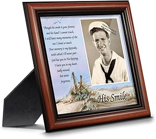 Crossroads Home Décor His Smile, In Memory of a loved one, Loving Memory Gift, 6753W