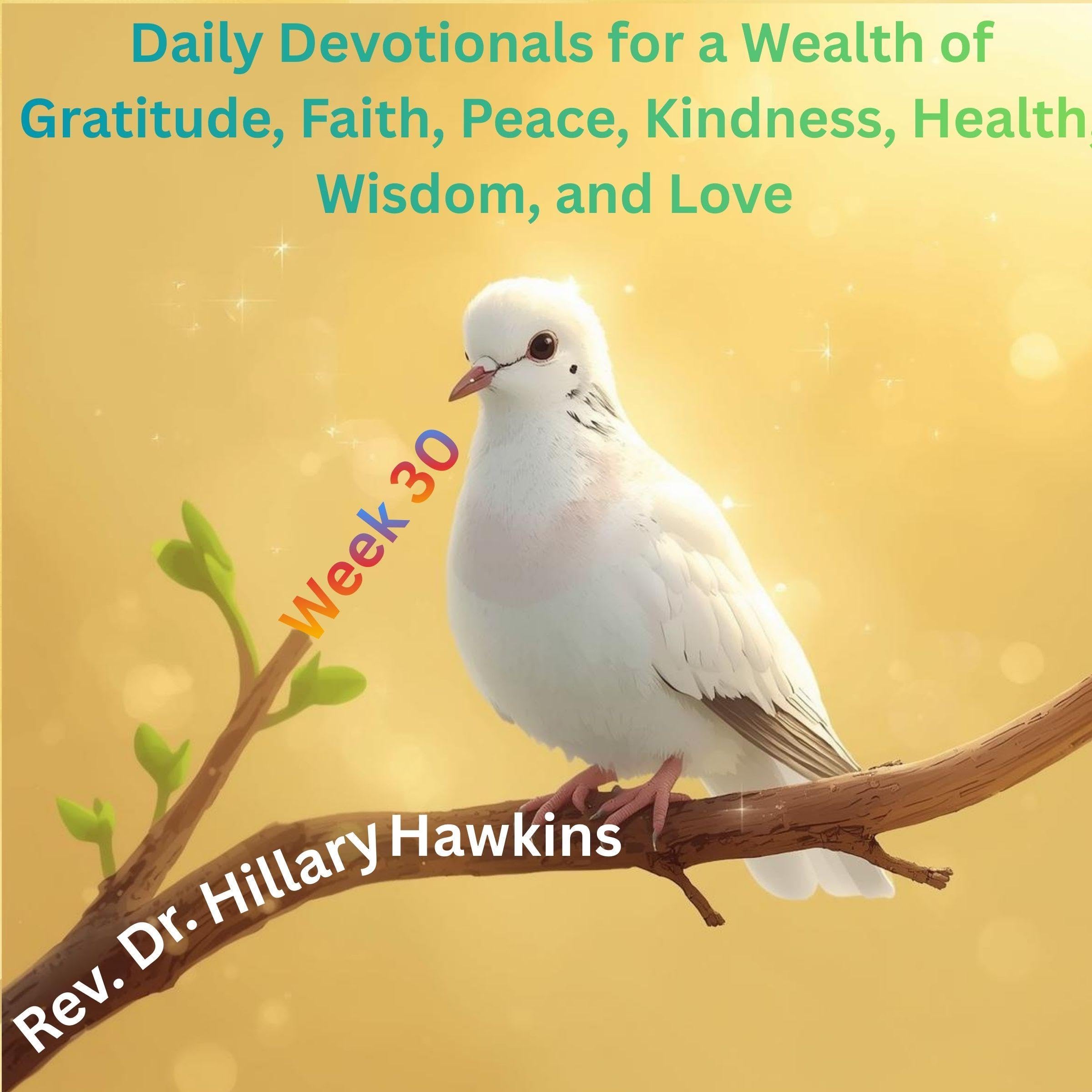 Cover art for Daily Devotionals for a Wealth of Gratitude, Faith, Peace, Kindness, Health, Wisdom, and Love, Week 30