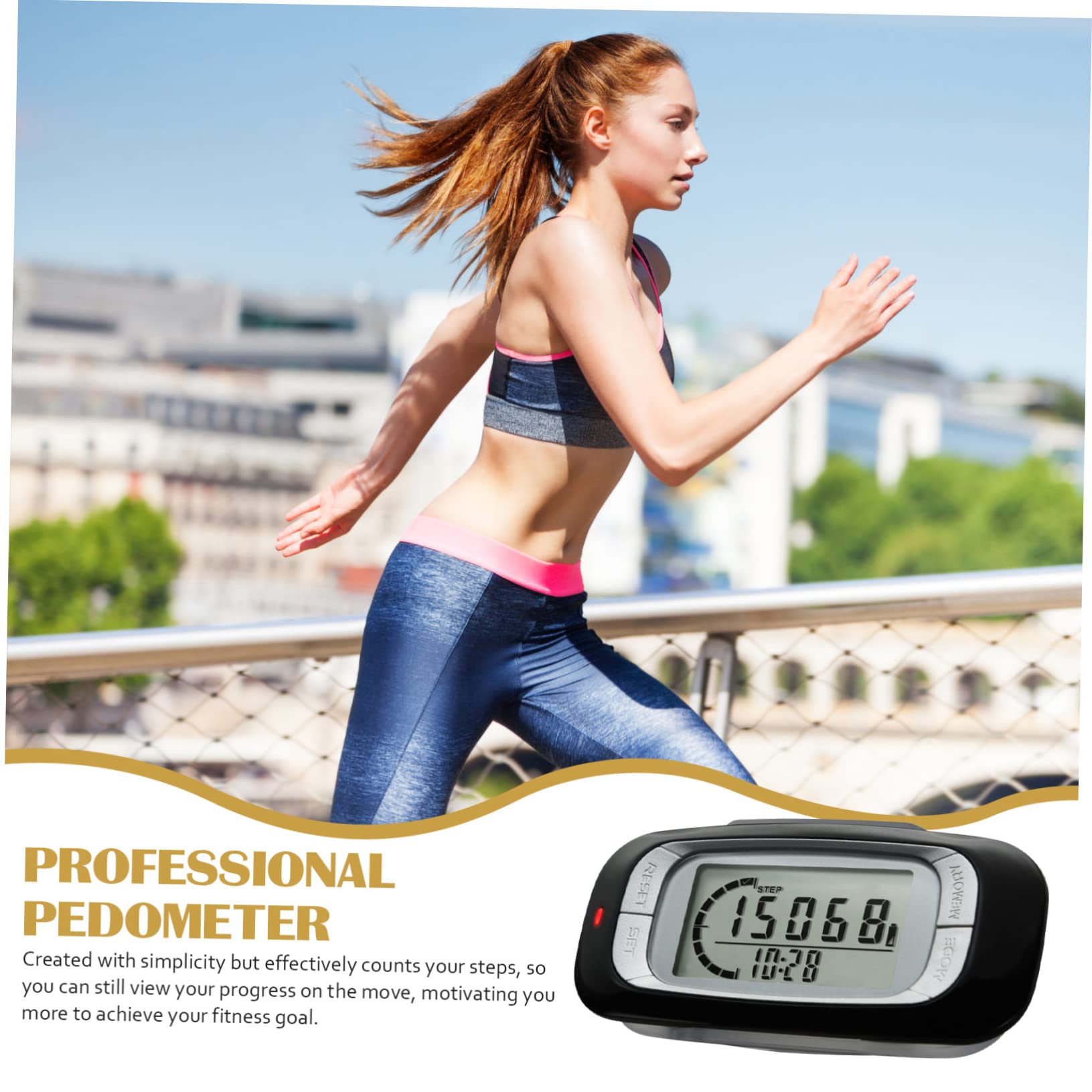 Abaodam Pédomètre Compteur De Pas Podomètres pour Marcher Compteur De Calories Comptoir Podomètre pour Marcher Compteur De Randonnée Pédestre Abdos