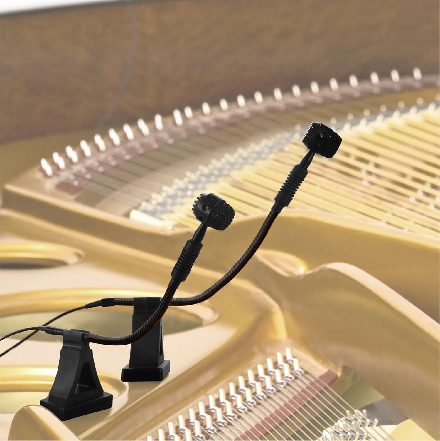 HEIMU Clip On Instrument Condenser Microphone + Universal Clip (for Piano)