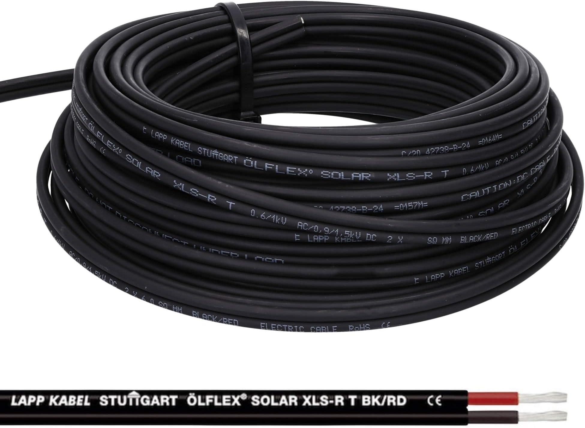 Auprotec Câble de véhicule de 5 m - 2 x 4,0 mm² - Câble rond à 2 fils Auprotec Câble de véhicule de 5 m - 2 x 4,0 mm² - Câble rond à 2 fils