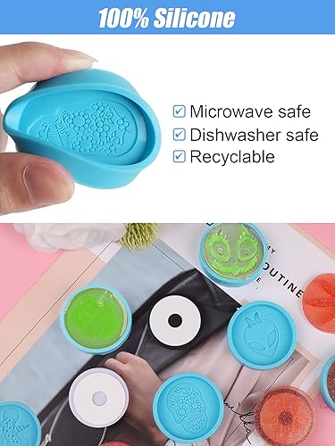 Miniatura 5 de Molde de agarre para teléfono de Halloween, Lanstics, 18 piezas de moldes de resina epoxi Halloween fantasmas monstruos hoja de arce teléfono molde