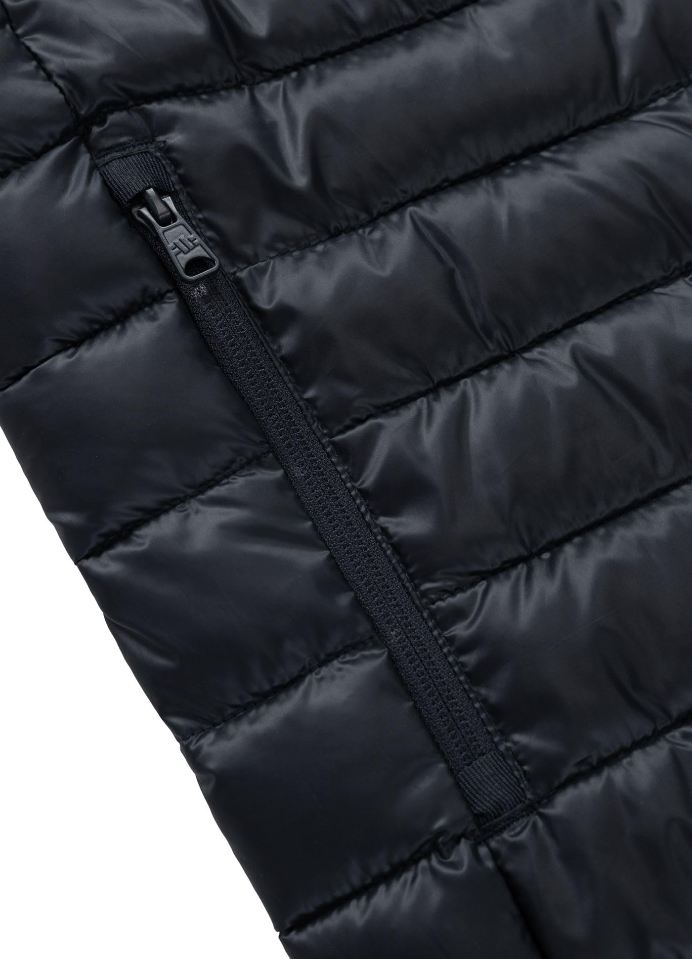 PITBULL Herren Steppweste FOLDABLE – Männer Leichte Gefütterte Weste Kompakt Packbar, Glänzende Polyester Freizeit Übergangsjacke mit Taschen & Reißverschluss