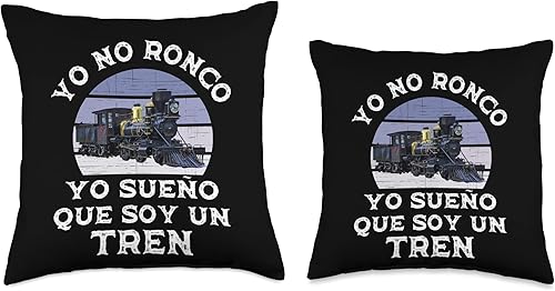 Miniatura 3 de Ropa Para Amantes Del Tren para Adultos y Niños Yo No Ronco Sueño Que Soy Un para Amantes del Tren - Almohada (16 x 16 pulgadas), multicolor