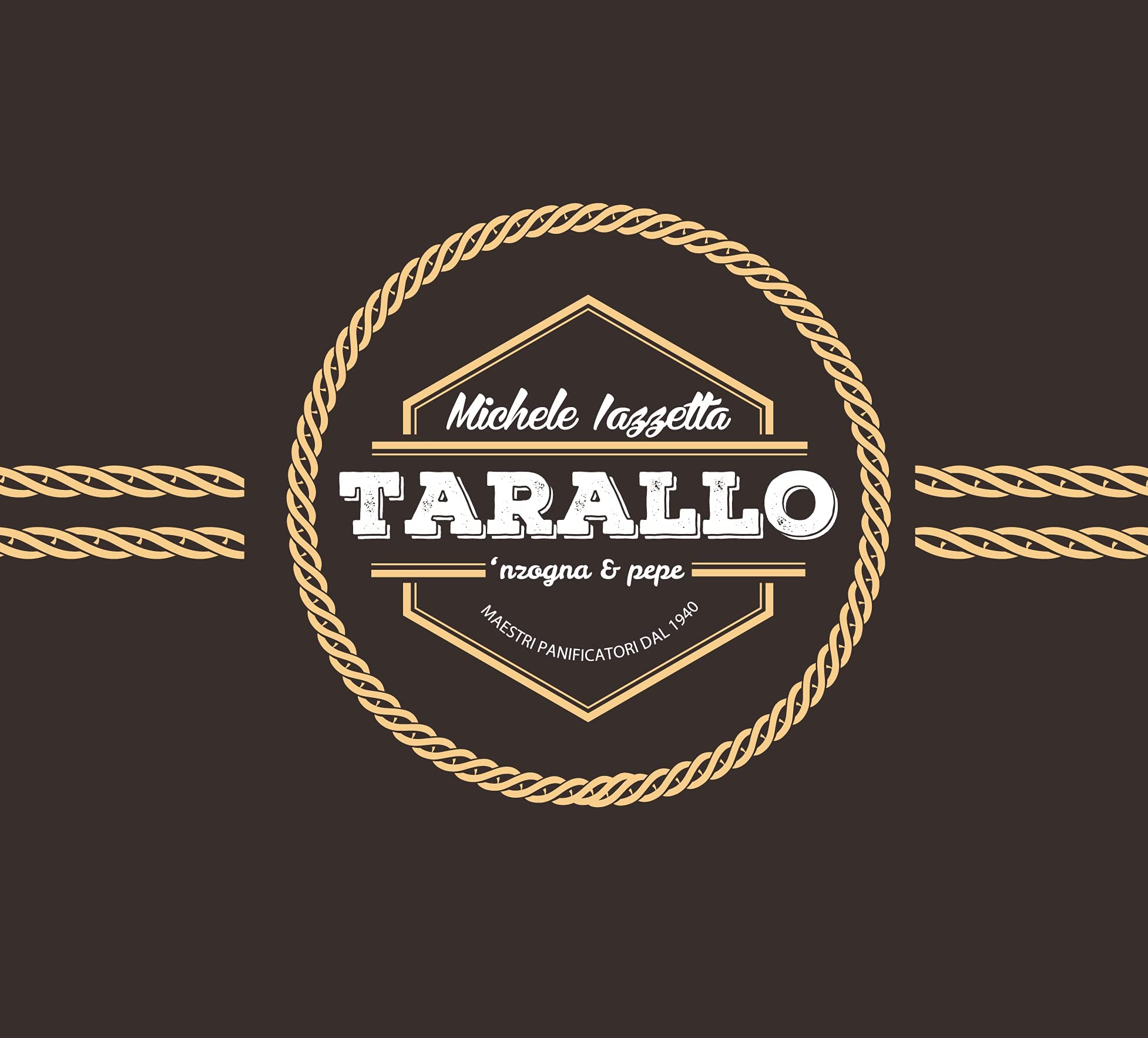 Taralli saindoux et poivre Sugna e Pepe Napolitain Extra Mandorlato 1kg Tarallo aux amandes de Naples Snack Dinner Apéritif Bière